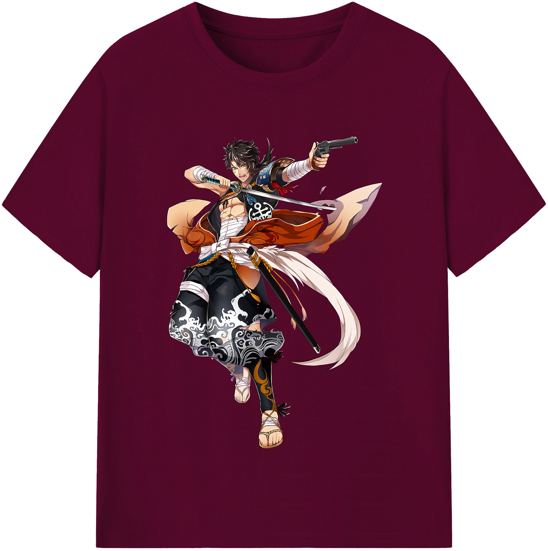 （画像用） 刀剣乱舞 Touken Ranbu レディースカジュアルプリントTシャツ（綿100％）